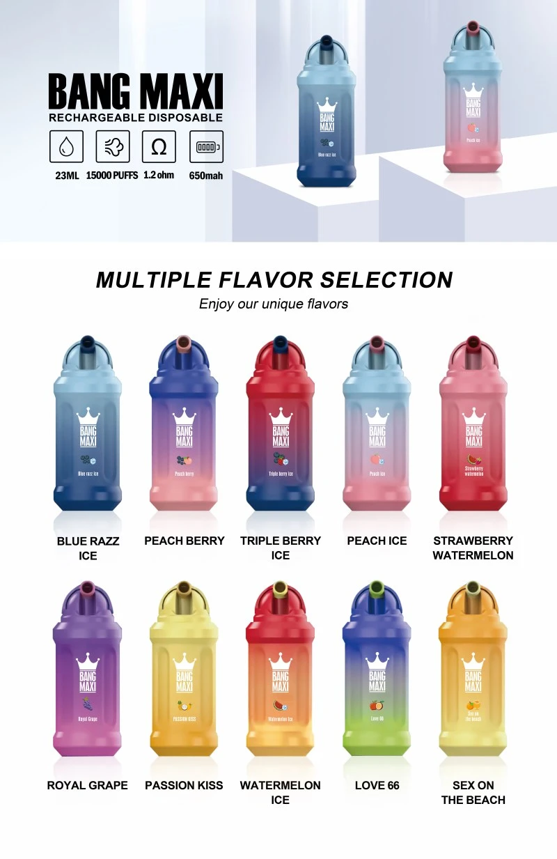 BANG MAXI 15000PUFFS VAPES BANG MAXI 15000PUFFS VAPES