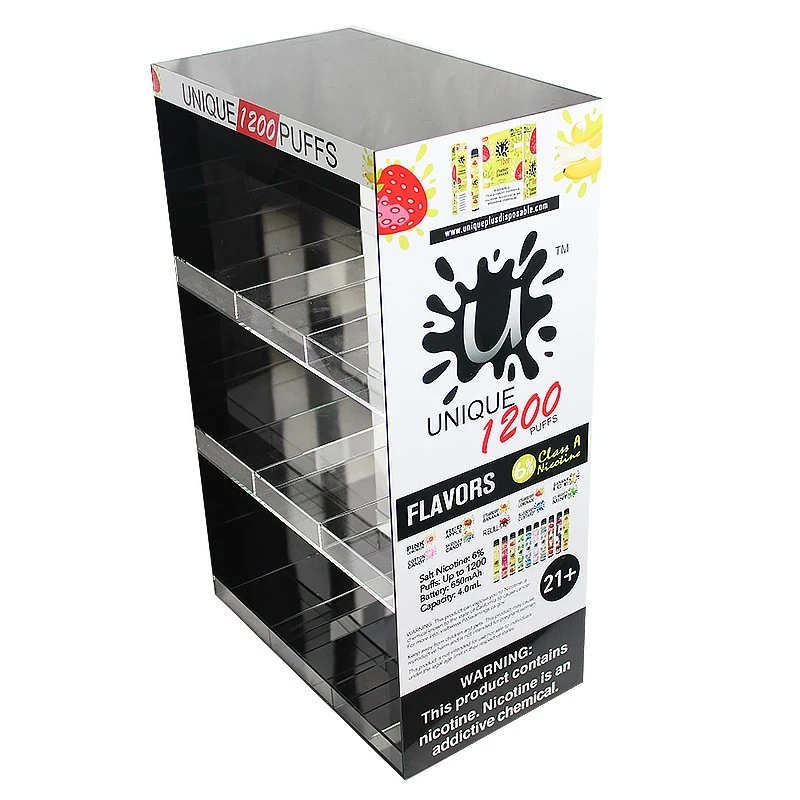 Rotating acrylic electronic cigarette display stand vape