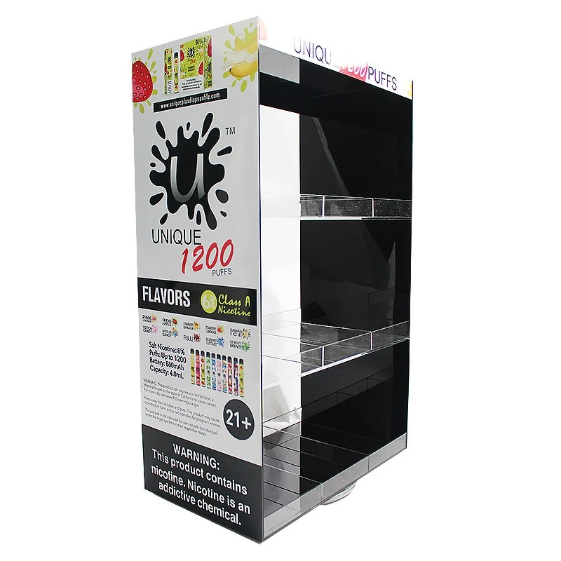 Rotating acrylic electronic cigarette display stand vapes