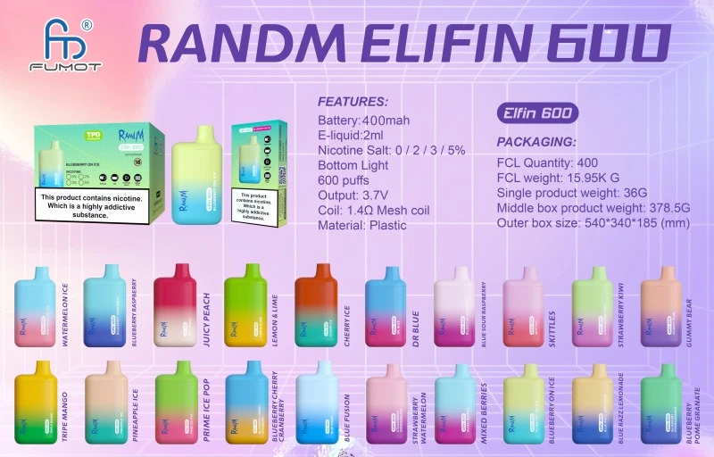 Randm elfin 600 puffvape Randm elfin 600 puffvape