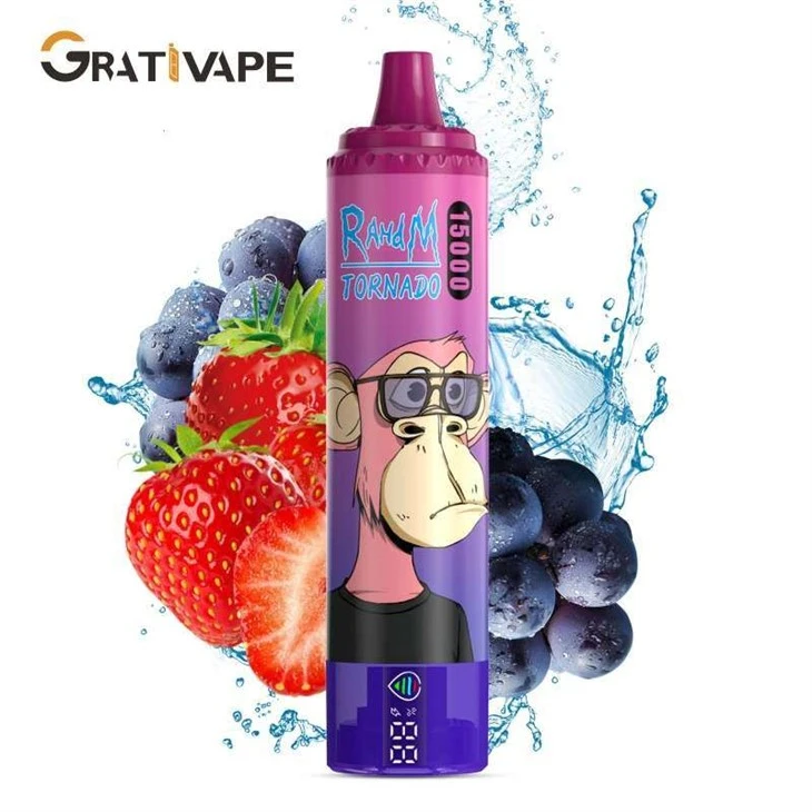 STRAWBERRY GRAPE Grativape RahdM TORNADO 15000 STRAWBERRY GRAPE Grativape RahdM TORNADO 15000
