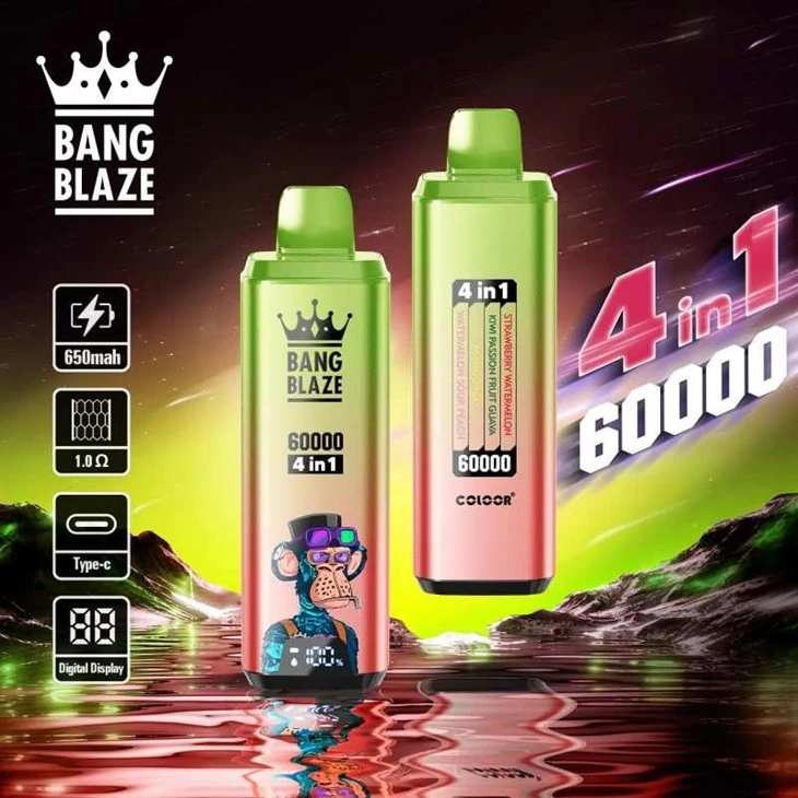 BANG BLAZE 60000 PUFFS 4 IN 1 FLAVOR VAPE BANG BLAZE 60000 PUFFS 4 IN 1 FLAVOR VAPE