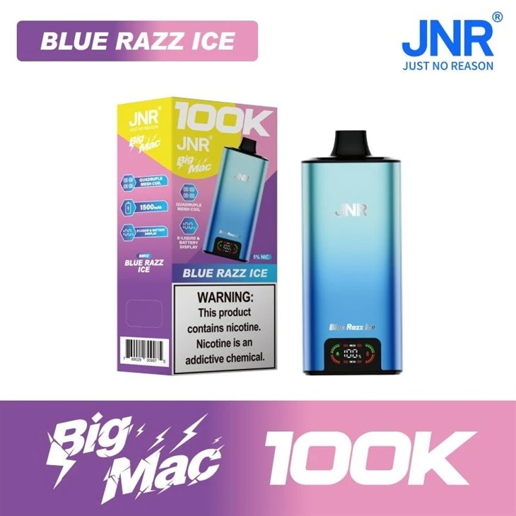 BM02 Blue Razz Ice_JNR Big Mac 100K BM02 Blue Razz Ice_JNR Big Mac 100K