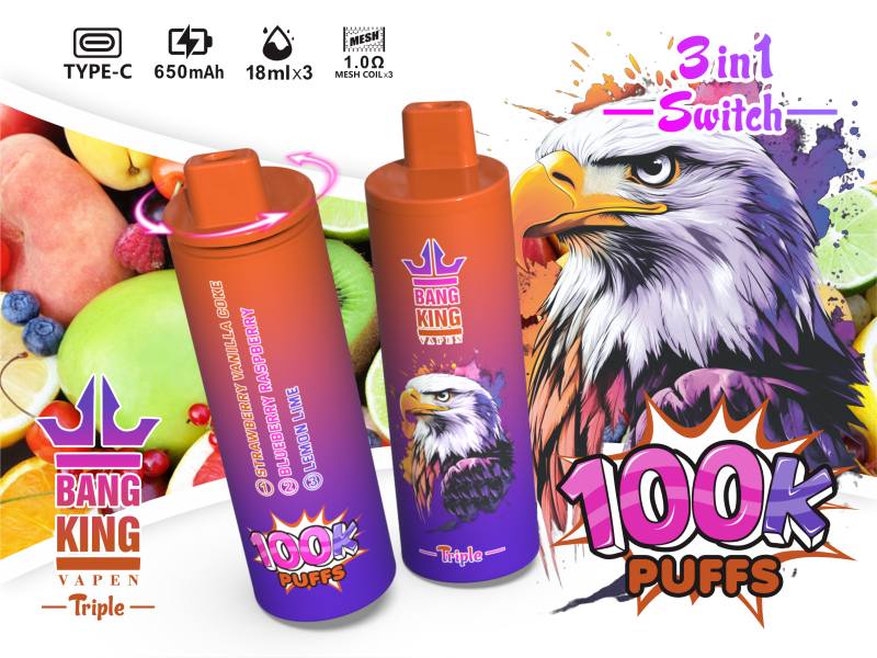 BANG KING VAPEN TRIPLE 100K 3IN1 13 BANG KING VAPEN TRIPLE 100K 3IN1 13