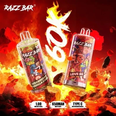 Razz Bar 60000 Disposable E-cigarette | 60,000 Puffs, The Best Choice For Nex...