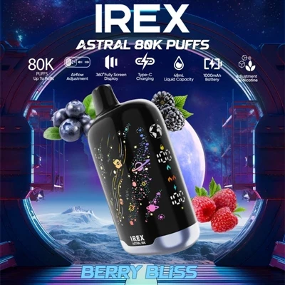 IREX Astral 80K – A Flagship Disposable E-cigarette With High Capacity, Power...