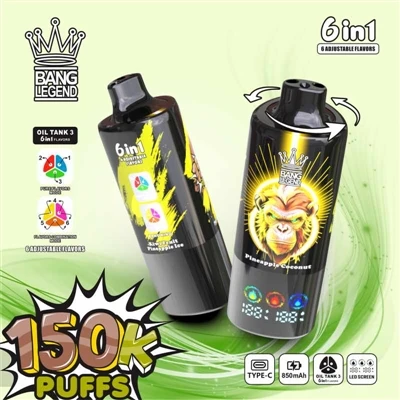 BANG LEGEND 150K Puffs 6-in-1: Redefining The Capacity, Flavor, And Performan...