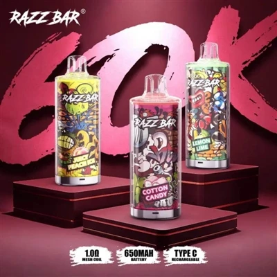 Razz Bar 60000: Ushering in A New Era Of High-capacity Disposable E-cigarettes.