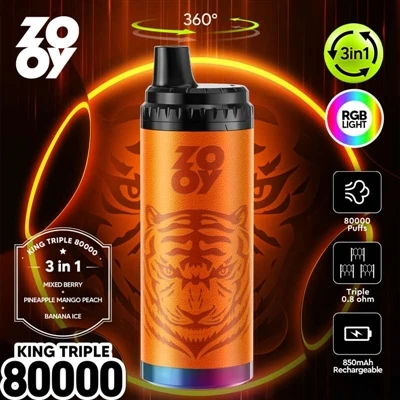 ZOOY KING 3-in-1 80000 Puff Disposable E-cigarette: Setting A New Industry St...