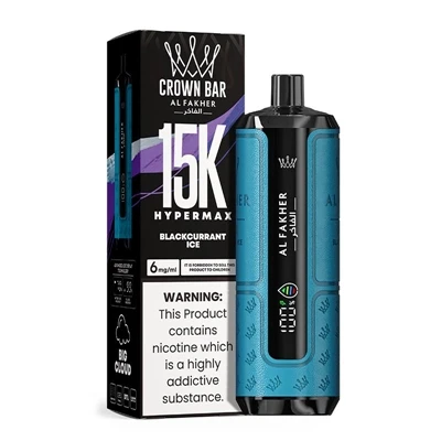 AL Fakher Crown Bar Hypermax 15K: A High-end Disposable E-cigarette Option Th...