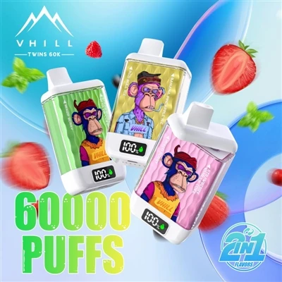 Vhill Twins 60000: A Brand New Experience in High-volume Disposable E-cigaret...