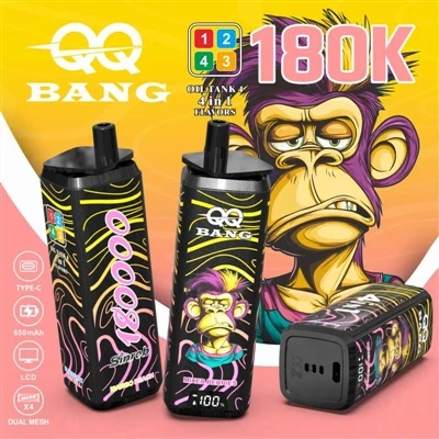 QQ BANG 180K 4in1: The Ultimate Vape Experience With Four Flavors in One Go