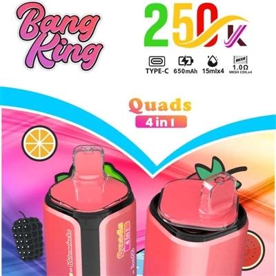 BANG KING Quads 250000 4IN1: A High-End Revolution in Disposable Vape