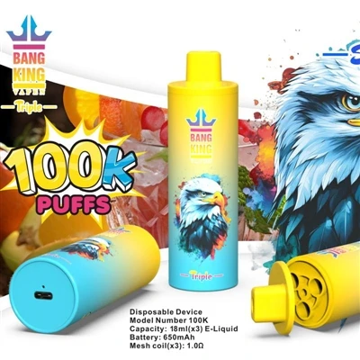 BANG KING VAPEN TRIPLE 100K: One E-cigarette Delivers Three Times The Experie...