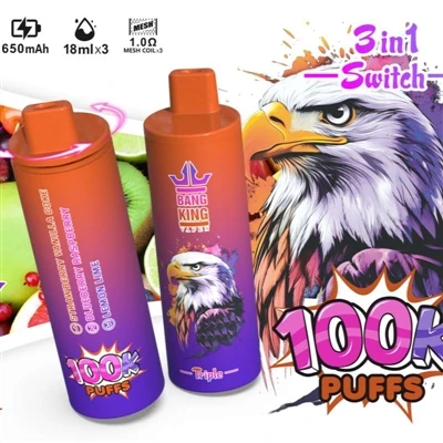 BANG KING VAPEN TRIPLE 100000: One E-cigarette, Three Times The Experience – ...