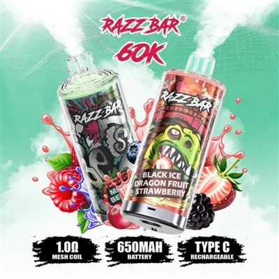 Razz Bar 65000+ Puffs: An E-cigarette That Takes The 'lazy Person's Experienc...
