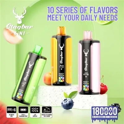 Stag Bar 6in1 180K: When Disposable E-cigarettes Start To Get 'playful'
