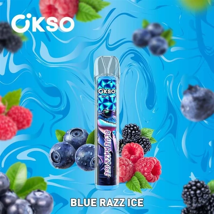 blue razz ice_OKSO CRYSTAL BAR 800 blue razz ice_OKSO CRYSTAL BAR 800