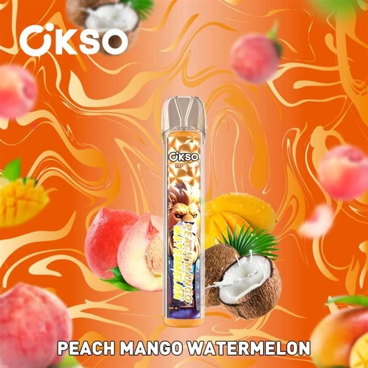 peach mango watermelon_OKSO CRYSTAL BAR 800 peach mango watermelon_OKSO CRYSTAL BAR 800