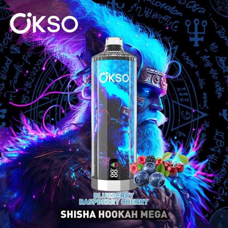 BLUEBERRY RASPBERRY CHERRY_OKSO shisha hookah mega 50k BLUEBERRY RASPBERRY CHERRY_OKSO shisha hookah mega 50k