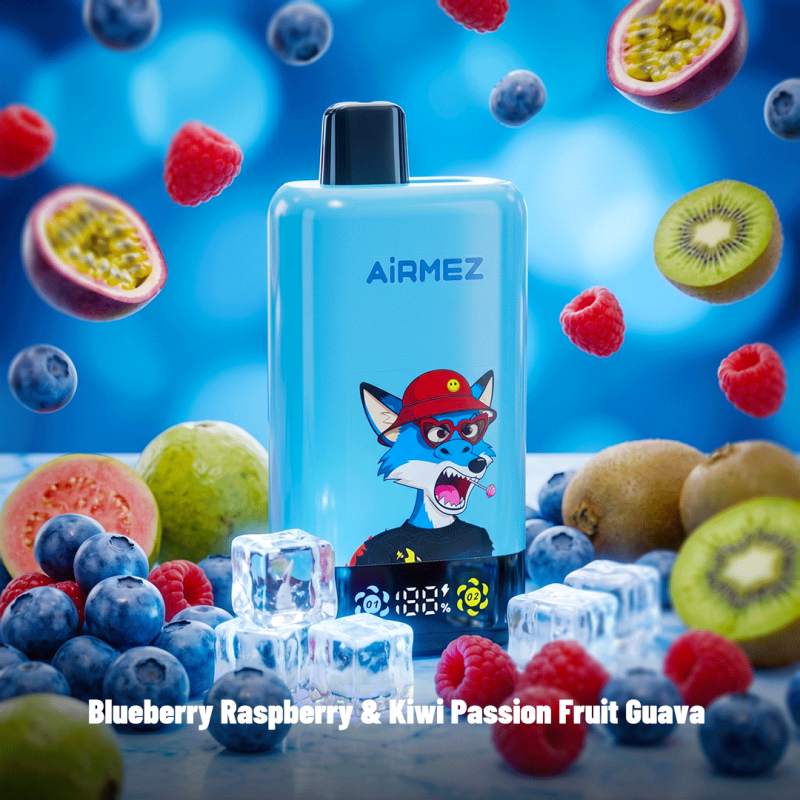 Blueberry-Raspberry--Kiwi-Passion-Fruit-GuavaAirmez 2in1 pro Blueberry-Raspberry--Kiwi-Passion-Fruit-GuavaAirmez 2in1 pro