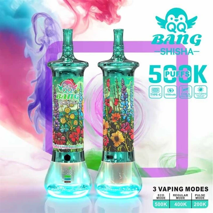 QQ BANG SHISHA 500K PUFFS high quality QQ BANG SHISHA 500K PUFFS high quality