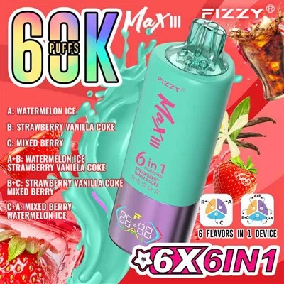 Fizzy MAX III 60K 6 in 1 Flavor