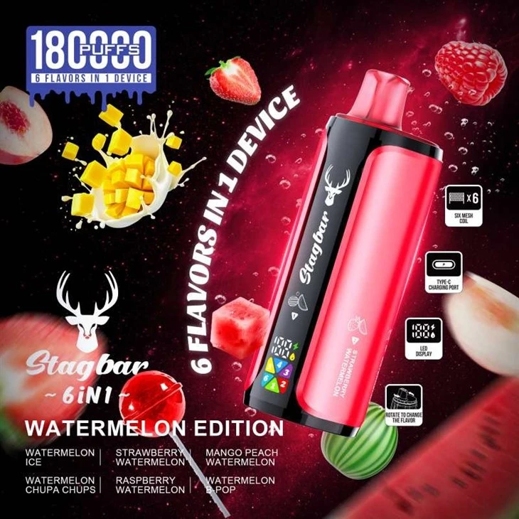 Stag Bar 6in1 180K Puffs best