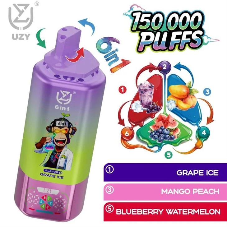 UZY 6 in 1 150K Puffs Vape best UZY 6 in 1 150K Puffs Vape best
