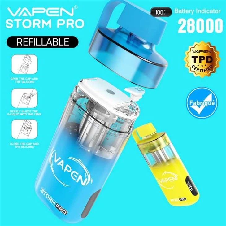 VAPEN STROM PRO 28000 7 VAPEN STROM PRO 28000 7