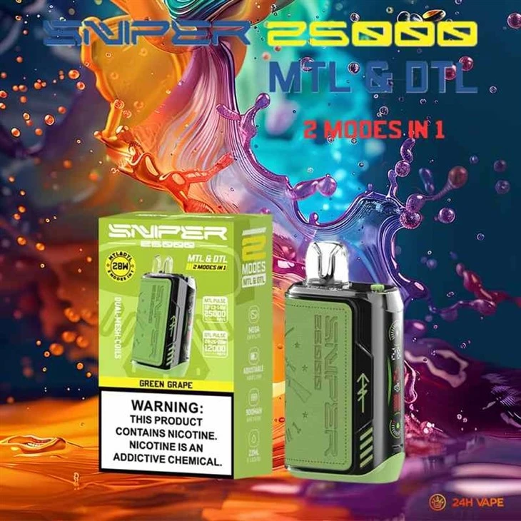 green-grape_VAPMOD SNIPER 25000 green-grape_VAPMOD SNIPER 25000